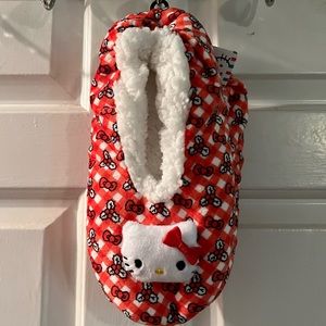 Hello Kitty fuzzy slipper socks